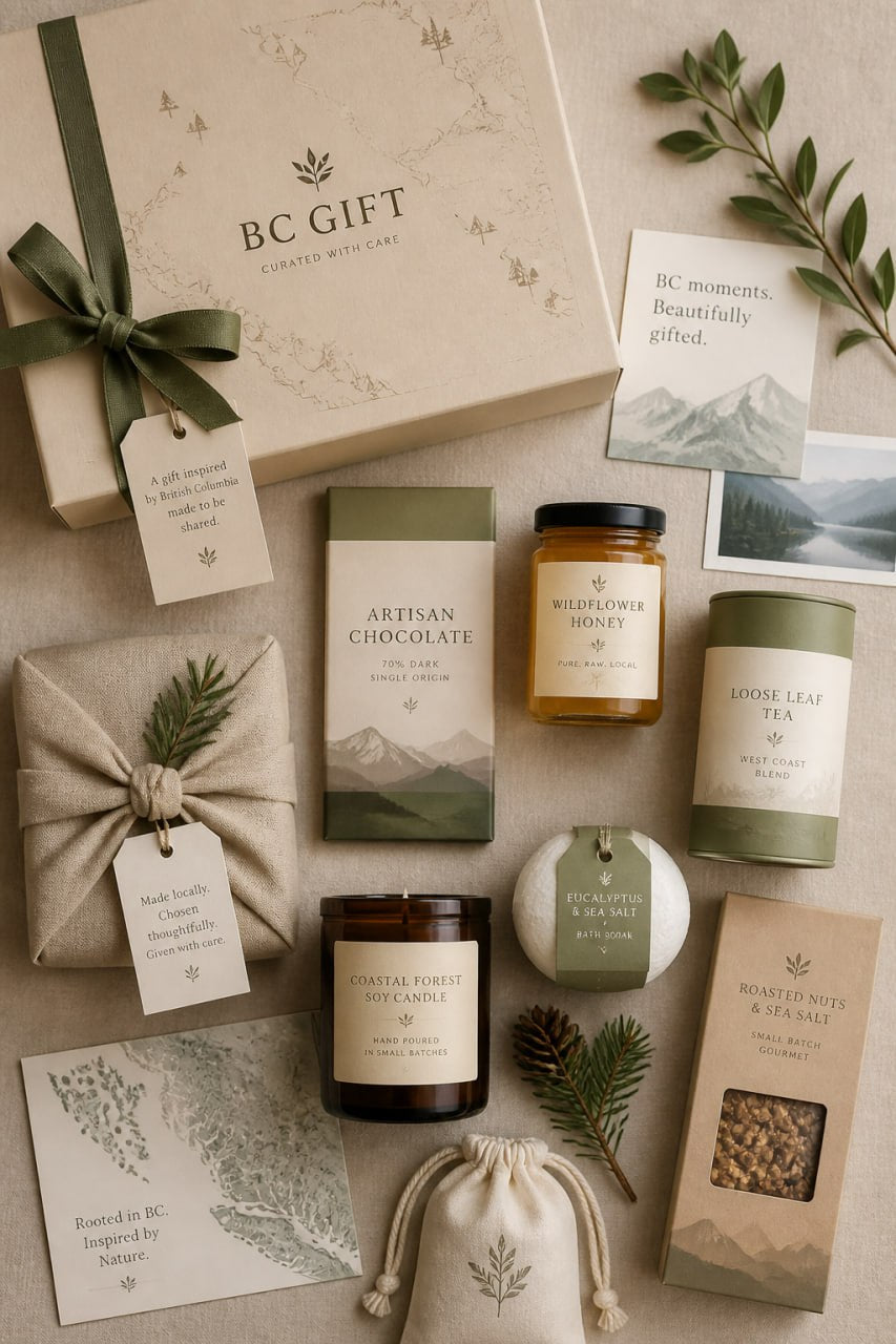 Curated British Columbia gift box and local products