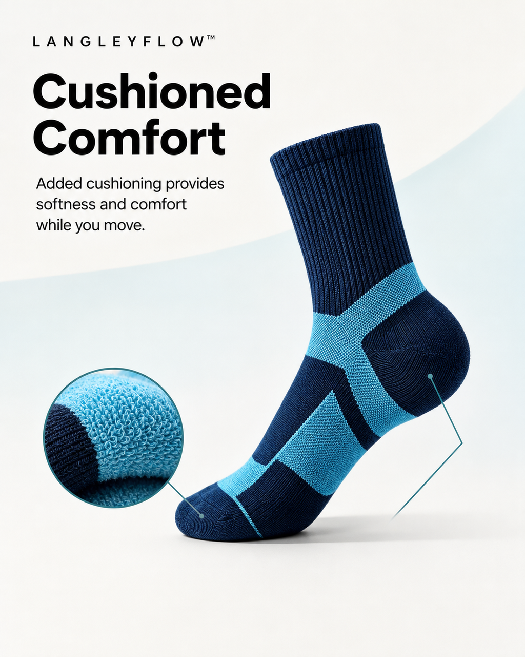 Langley Flow™ Women's Everyday Active Socks – 10-Pair Pack