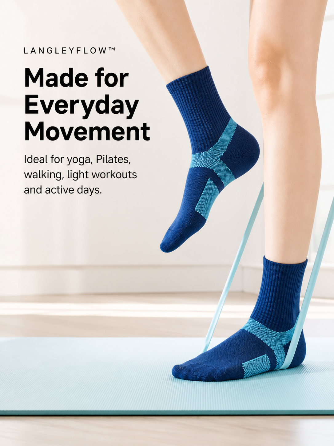 Langley Flow™ Women's Everyday Active Socks – 10-Pair Pack