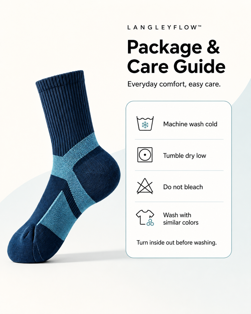 Langley Flow™ Women's Everyday Active Socks – 10-Pair Pack