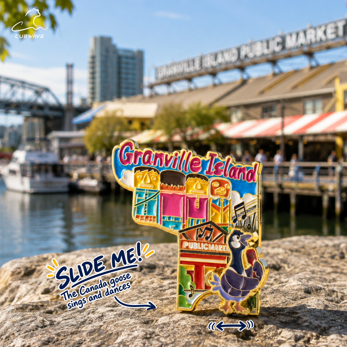 Vancouver Landmark Pin Magnet Blind Bag — image 3