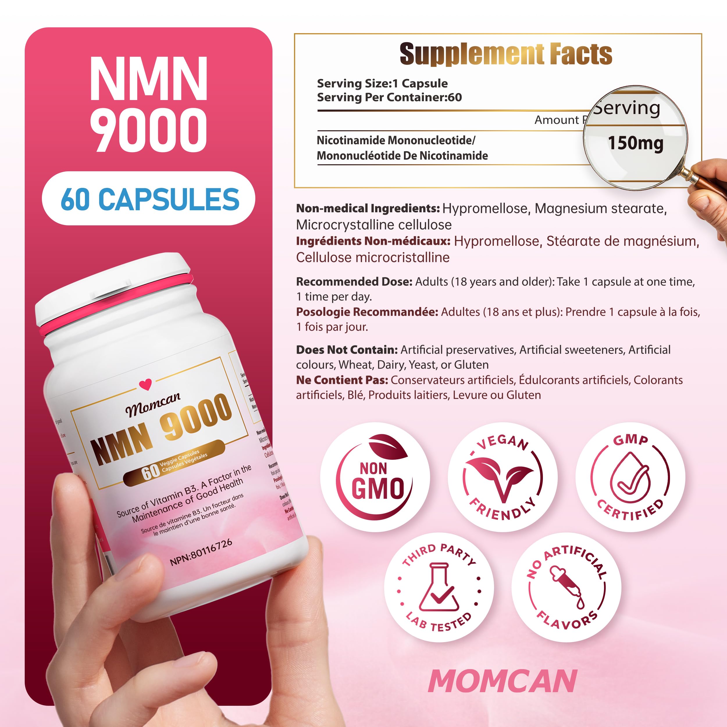 NMN  9000 Ultra | 150 mg | Cellular Energy & Healthy Aging
