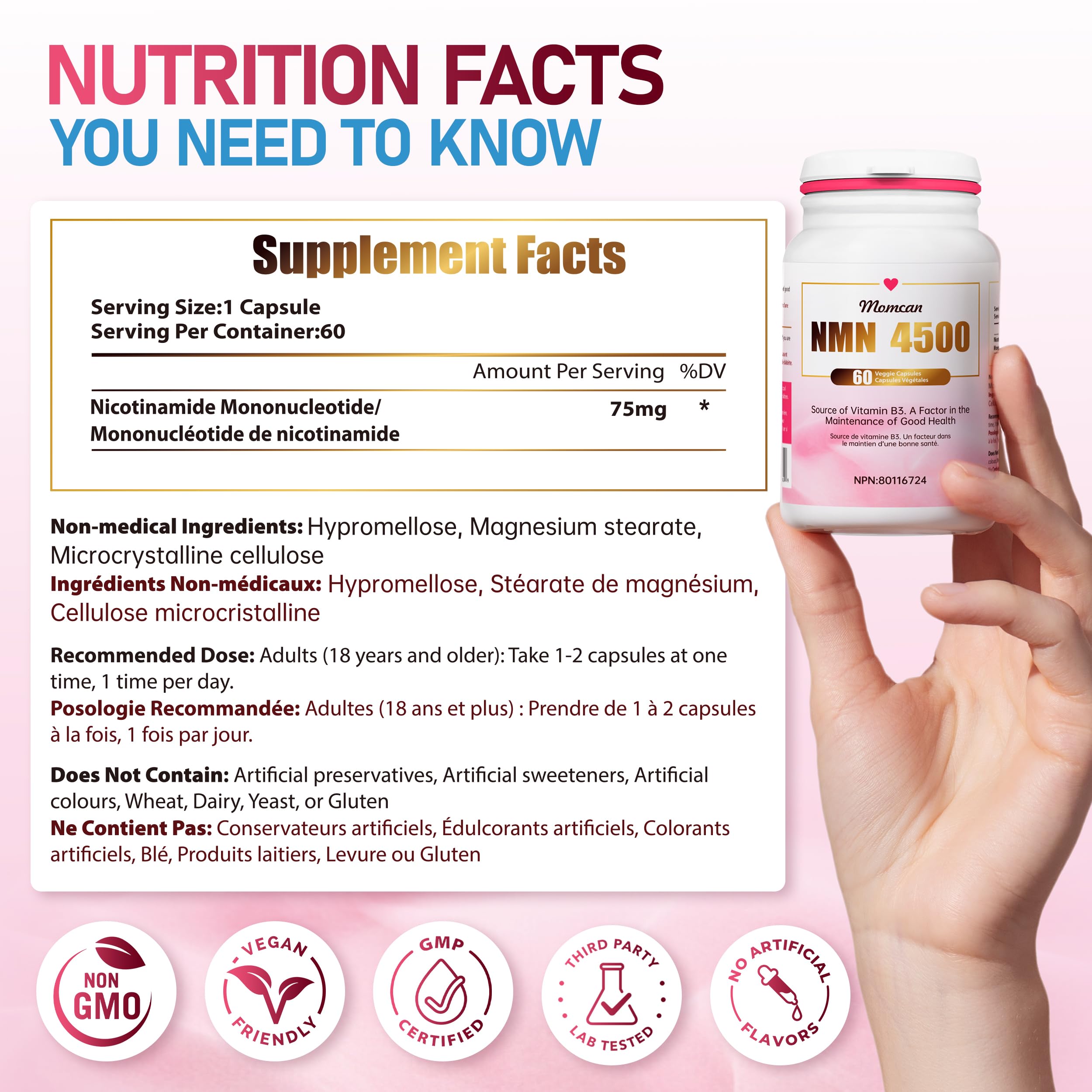 NMN 4500 Ultra | 75mg | Cellular Energy & Healthy Aging