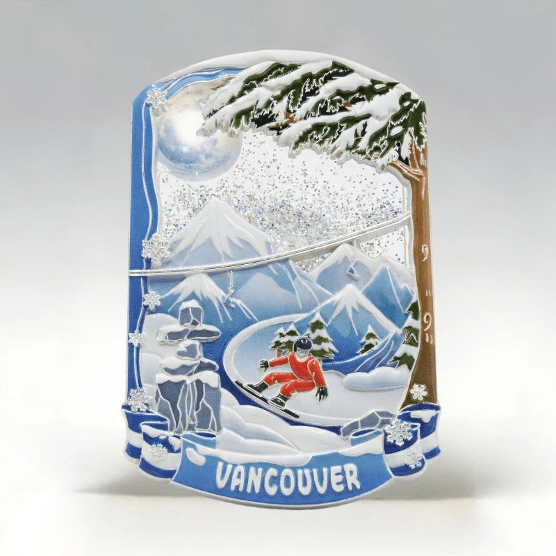 Vancouver Winter Moonlight Sandflow Fridge Magnet