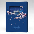 Vancouver Sakura Whisper · 3D Paper-Cut Notebook (Blue)