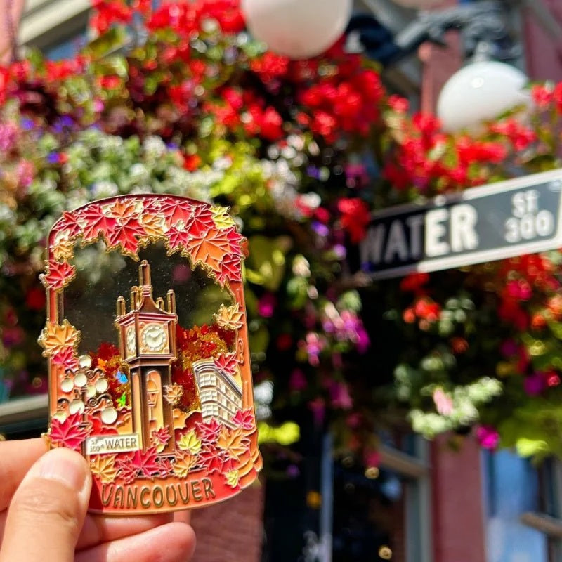 Maple-Flow Steam Clock Magnet