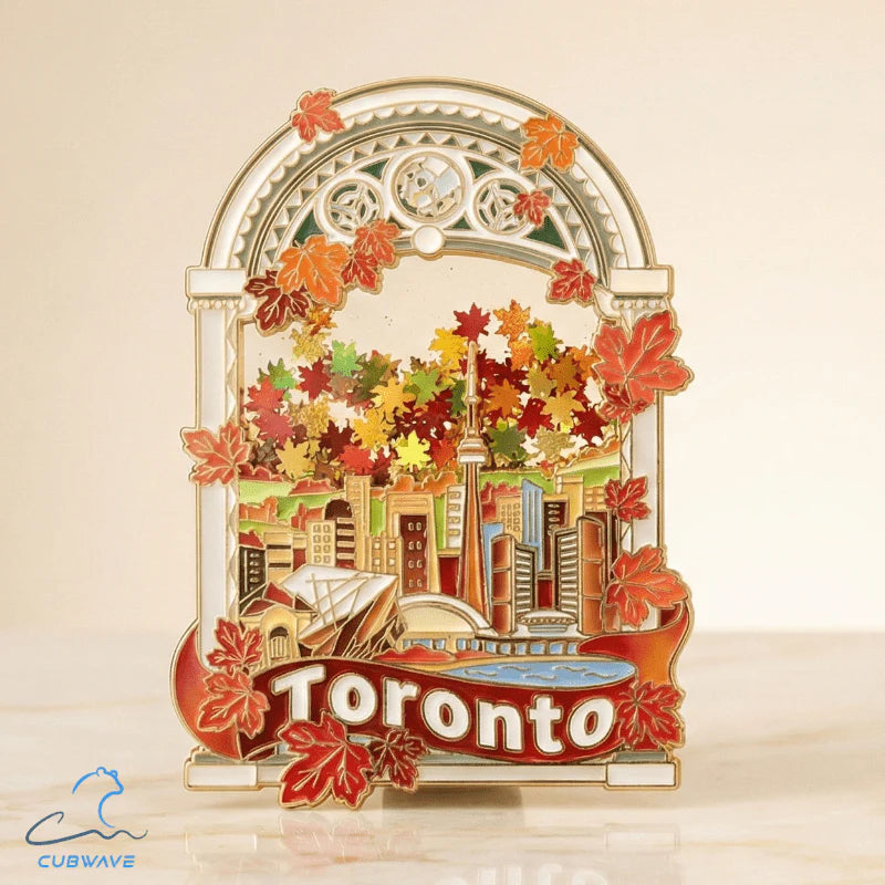 Toronto Skyline Maple-Flow Magnet