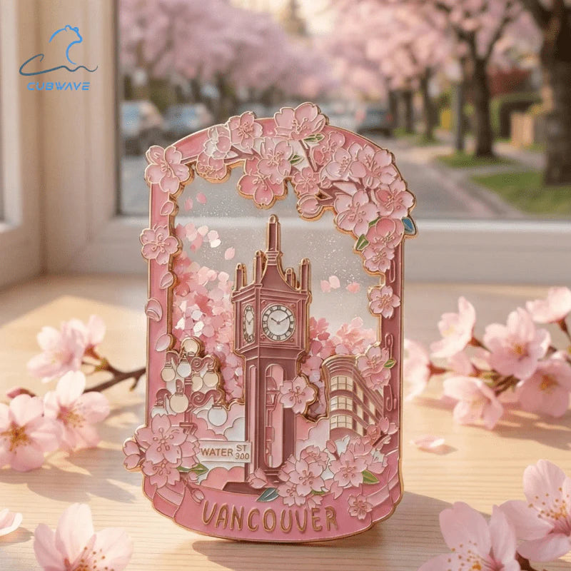 Sakura-Flow Steam Clock Magnet