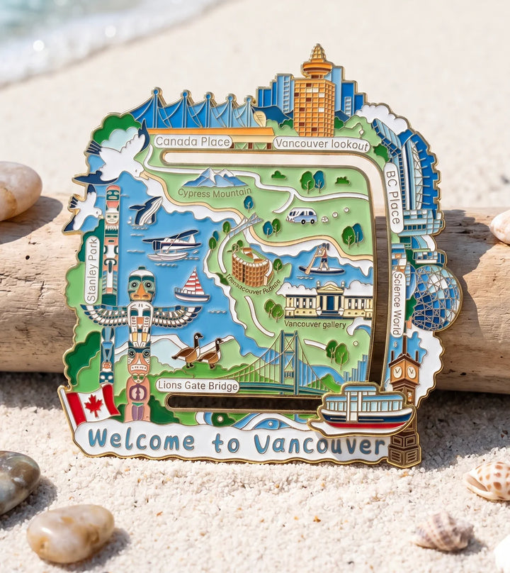Roaming Vancouver Sliding Track Magnet