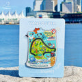 Stanley Park Cyclist Sliding Map Magnet — image 1