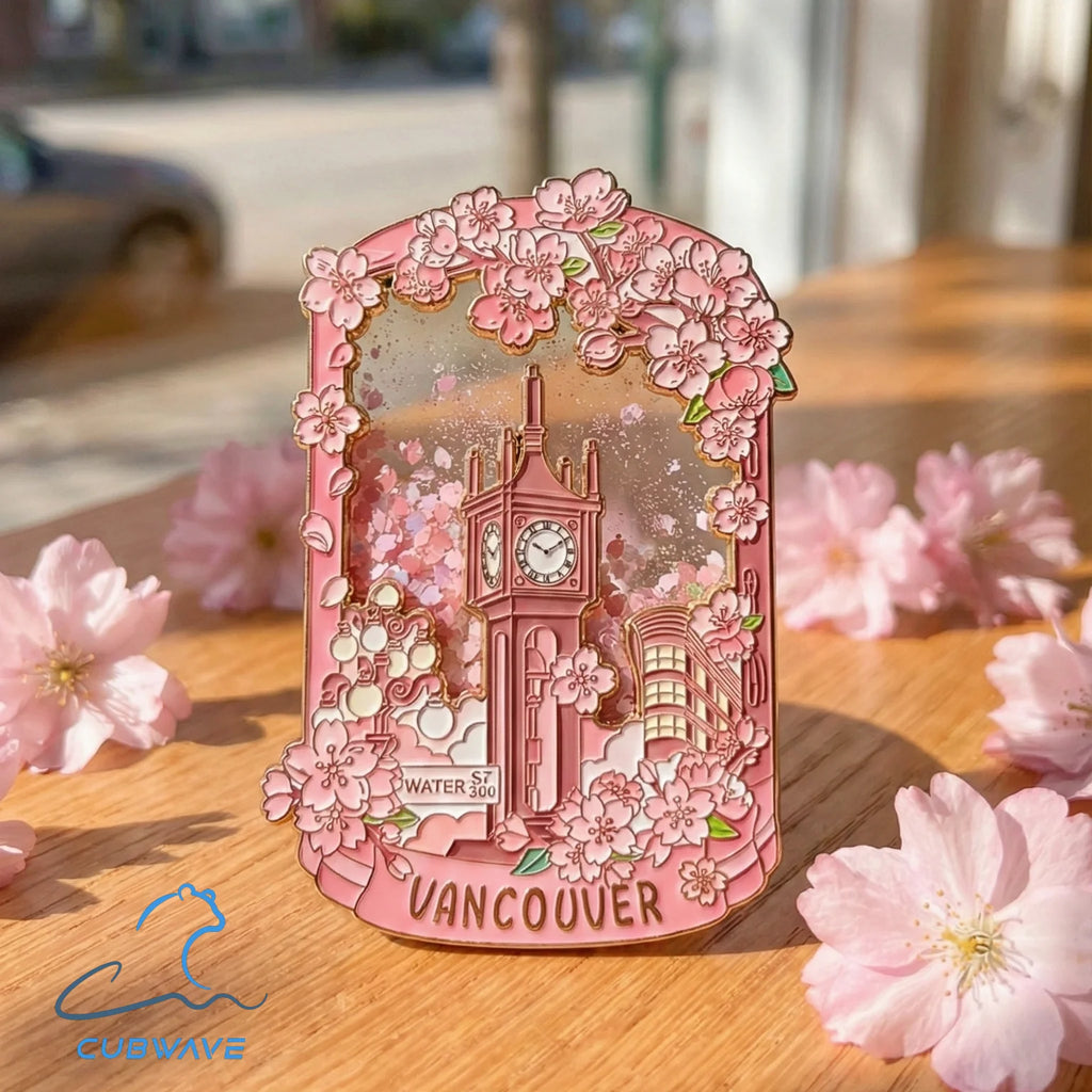 Sakura-Flow Steam Clock Magnet