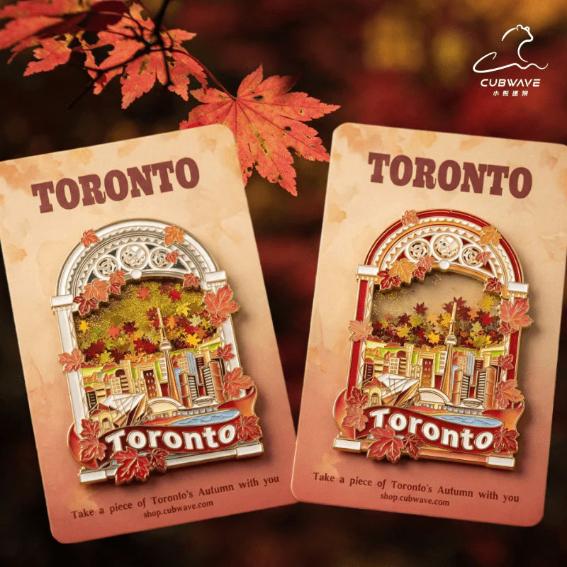 Toronto Skyline Maple-Flow Magnet