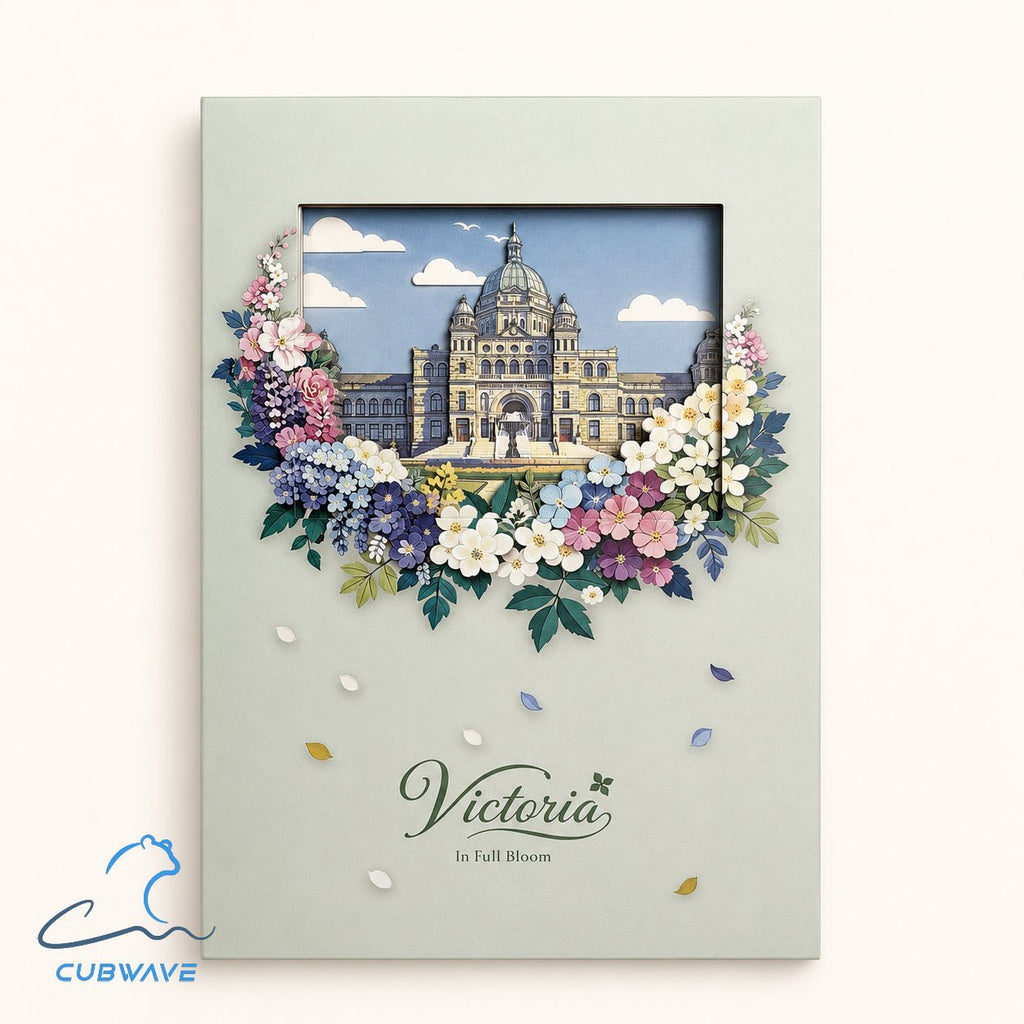 Victoria in Bloom 3D Paper-Cut Notebook — image 3