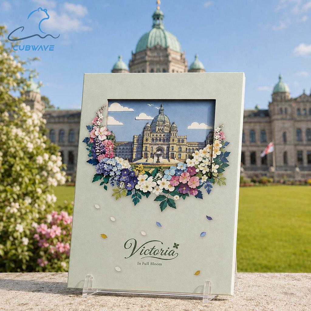 Victoria in Bloom 3D Paper-Cut Notebook — image 1