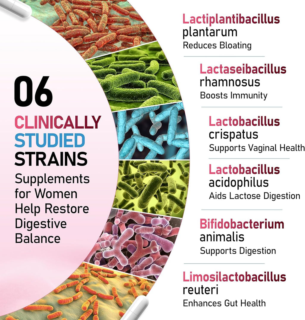 Probiotics 100B CFU | 6 Strains | Gut & Immune Support