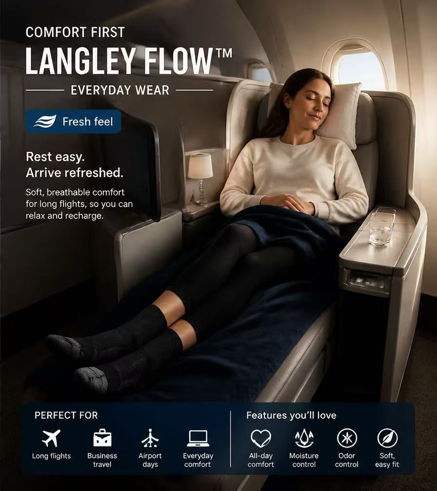 Langley Flow™ Everyday Wear Comfort Socks