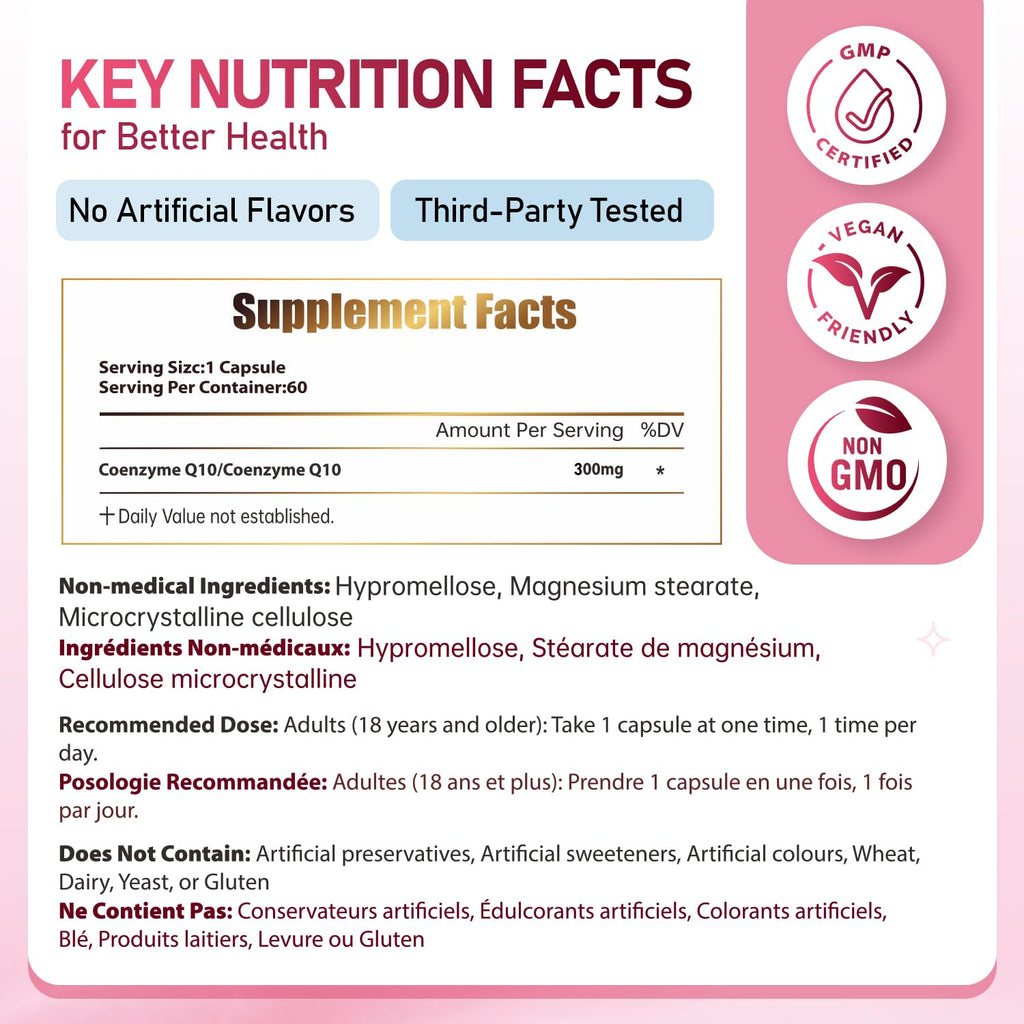 CoQ10 300mg | Energy & Heart Support