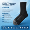 Langley Flow Everyday Wear comfort socks size and use case guide