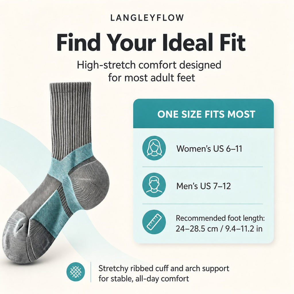 Langley Flow™ Women's Everyday Active Socks – 10-Pair Pack